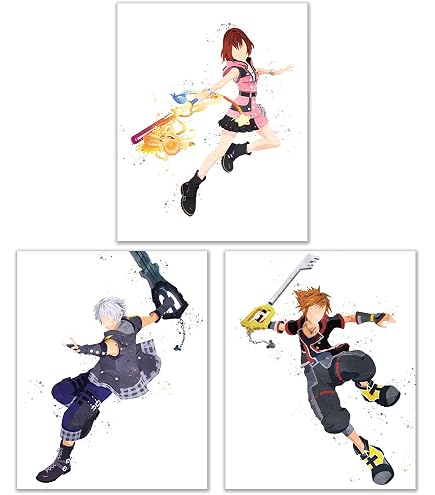 Amazon.co.jp: 1 x Kingdom Hearts 2 Final Mixゲームファブリック壁